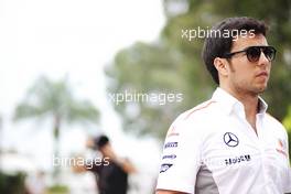 Sergio Perez (MEX) McLaren. 21.03.2013. Formula 1 World Championship, Rd 2, Malaysian Grand Prix, Sepang, Malaysia, Thursday.