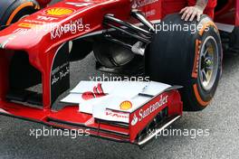 Ferrari F138 front wing  21.03.2013. Formula 1 World Championship, Rd 2, Malaysian Grand Prix, Sepang, Malaysia, Thursday.