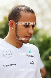 Lewis Hamilton (GBR) Mercedes AMG F1. 21.03.2013. Formula 1 World Championship, Rd 2, Malaysian Grand Prix, Sepang, Malaysia, Thursday.