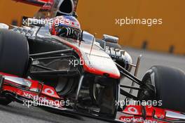 Jenson Button (GBR) McLaren MP4-28. 20.09.2013. Formula 1 World Championship, Rd 13, Singapore Grand Prix, Singapore, Singapore, Practice Day.