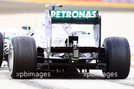 Lewis Hamilton (GBR) Mercedes AMG F1 W04 rear diffuser detail. 20.09.2013. Formula 1 World Championship, Rd 13, Singapore Grand Prix, Singapore, Singapore, Practice Day.