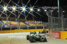 Giedo van der Garde (NLD) Caterham CT03. 20.09.2013. Formula 1 World Championship, Rd 13, Singapore Grand Prix, Singapore, Singapore, Practice Day.