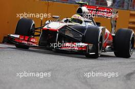 Sergio Perez (MEX) McLaren MP4-28. 20.09.2013. Formula 1 World Championship, Rd 13, Singapore Grand Prix, Singapore, Singapore, Practice Day.