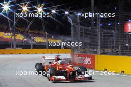 Fernando Alonso (ESP) Ferrari F138. 20.09.2013. Formula 1 World Championship, Rd 13, Singapore Grand Prix, Singapore, Singapore, Practice Day.