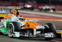 Adrian Sutil (GER), Sahara Force India F1 Team   22.09.2013. Formula 1 World Championship, Rd 13, Singapore Grand Prix, Singapore, Singapore, Race Day.