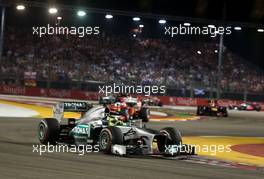 Nico Rosberg (GER), Mercedes GP  22.09.2013. Formula 1 World Championship, Rd 13, Singapore Grand Prix, Singapore, Singapore, Race Day.