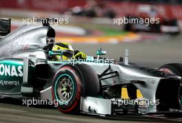 Nico Rosberg (GER), Mercedes GP  22.09.2013. Formula 1 World Championship, Rd 13, Singapore Grand Prix, Singapore, Singapore, Race Day.