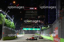 Max Chilton (GBR) Marussia F1 Team MR02. 22.09.2013. Formula 1 World Championship, Rd 13, Singapore Grand Prix, Singapore, Singapore, Race Day.