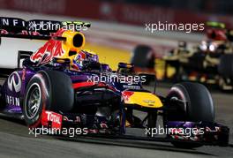 Mark Webber (AUS), Red Bull Racing  22.09.2013. Formula 1 World Championship, Rd 13, Singapore Grand Prix, Singapore, Singapore, Race Day.