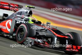 Sergio Perez (MEX), McLaren Mercedes  22.09.2013. Formula 1 World Championship, Rd 13, Singapore Grand Prix, Singapore, Singapore, Race Day.