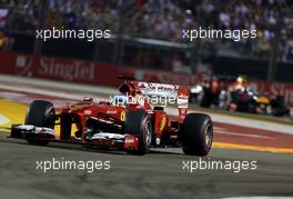 Fernando Alonso (ESP), Scuderia Ferrari  22.09.2013. Formula 1 World Championship, Rd 13, Singapore Grand Prix, Singapore, Singapore, Race Day.