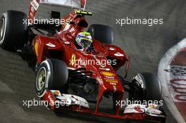 Felipe Massa (BRA), Scuderia Ferrari  22.09.2013. Formula 1 World Championship, Rd 13, Singapore Grand Prix, Singapore, Singapore, Race Day.