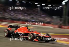 Jules Bianchi (FRA), Marussia Formula One Team   22.09.2013. Formula 1 World Championship, Rd 13, Singapore Grand Prix, Singapore, Singapore, Race Day.