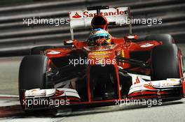 Fernando Alonso (ESP) Ferrari F138. 21.09.2013. Formula 1 World Championship, Rd 13, Singapore Grand Prix, Singapore, Singapore, Qualifying Day.