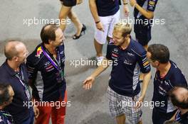 Sebastian Vettel (GER) Red Bull Racing. 21.09.2013. Formula 1 World Championship, Rd 13, Singapore Grand Prix, Singapore, Singapore, Qualifying Day.
