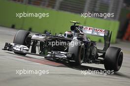 Valtteri Bottas (FIN) Williams FW35. 21.09.2013. Formula 1 World Championship, Rd 13, Singapore Grand Prix, Singapore, Singapore, Qualifying Day.