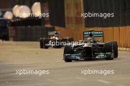 Lewis Hamilton (GBR) Mercedes AMG F1 W04. 21.09.2013. Formula 1 World Championship, Rd 13, Singapore Grand Prix, Singapore, Singapore, Qualifying Day.