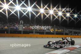 Esteban Gutierrez (MEX) Sauber C32. 21.09.2013. Formula 1 World Championship, Rd 13, Singapore Grand Prix, Singapore, Singapore, Qualifying Day.