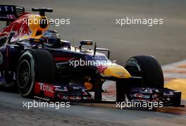 Sebastian Vettel (GER), Red Bull Racing  21.09.2013. Formula 1 World Championship, Rd 13, Singapore Grand Prix, Singapore, Singapore, Qualifying Day.