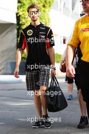 Romain Grosjean (FRA) Lotus F1 Team. 21.09.2013. Formula 1 World Championship, Rd 13, Singapore Grand Prix, Singapore, Singapore, Qualifying Day.