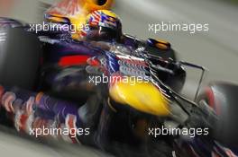 Mark Webber (AUS) Red Bull Racing RB9. 21.09.2013. Formula 1 World Championship, Rd 13, Singapore Grand Prix, Singapore, Singapore, Qualifying Day.