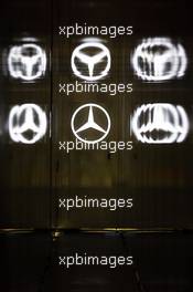 Mercedes AMG F1 logos. 19.09.2013. Formula 1 World Championship, Rd 13, Singapore Grand Prix, Singapore, Singapore, Preparation Day.