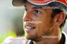 Jenson Button (GBR) McLaren. 19.09.2013. Formula 1 World Championship, Rd 13, Singapore Grand Prix, Singapore, Singapore, Preparation Day.