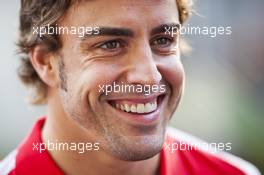 Fernando Alonso (ESP) Ferrari. 19.09.2013. Formula 1 World Championship, Rd 13, Singapore Grand Prix, Singapore, Singapore, Preparation Day.