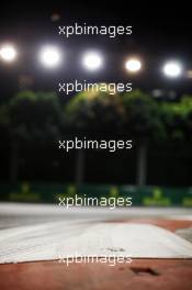 Circuit kerb. 19.09.2013. Formula 1 World Championship, Rd 13, Singapore Grand Prix, Singapore, Singapore, Preparation Day.