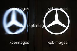 Mercedes logo. 19.09.2013. Formula 1 World Championship, Rd 13, Singapore Grand Prix, Singapore, Singapore, Preparation Day.