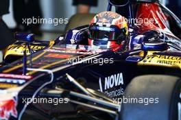 Daniil Kvyat (RUS) Scuderia Toro Rosso STR8 Test Driver. 19.07.2013. Formula One Young Drivers Test, Day 3, Silverstone, England.