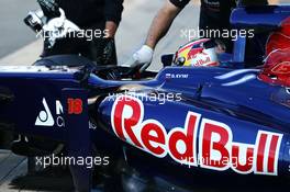 Daniil Kvyat (RUS) Scuderia Toro Rosso STR8 Test Driver. 19.07.2013. Formula One Young Drivers Test, Day 3, Silverstone, England.