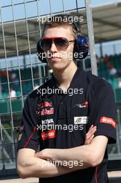 Daniil Kvyat (RUS) Scuderia Toro Rosso Test Driver. 17.07.2013. Formula One Young Drivers Test, Day 1, Silverstone, England.