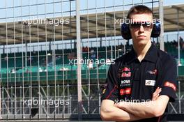 Daniil Kvyat (RUS) Scuderia Toro Rosso Test Driver. 17.07.2013. Formula One Young Drivers Test, Day 1, Silverstone, England.