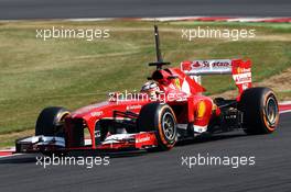 Davide Rigon (ITA) Ferrari F138 Test Driver. 17.07.2013. Formula One Young Drivers Test, Day 1, Silverstone, England.