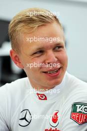 Kevin Magnussen (DEN) McLaren Test Driver. 17.07.2013. Formula One Young Drivers Test, Day 1, Silverstone, England.