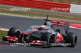 Kevin Magnussen (DEN) McLaren MP4-28 Test Driver. 17.07.2013. Formula One Young Drivers Test, Day 1, Silverstone, England.