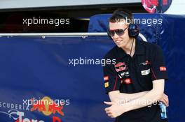 Daniil Kvyat (RUS) Scuderia Toro Rosso Test Driver. 17.07.2013. Formula One Young Drivers Test, Day 1, Silverstone, England.