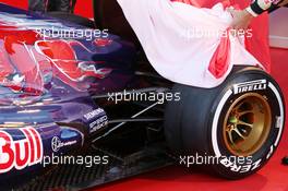 Scuderia Toro Rosso STR8 rear suspension detail. 04.02.2013. Scuderia Toro Rosso STR8 Launch, Jerez, Spain.