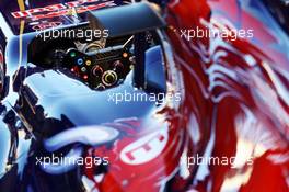 Scuderia Toro Rosso STR8 steering wheel. 04.02.2013. Scuderia Toro Rosso STR8 Launch, Jerez, Spain.