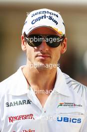 Adrian Sutil (GER) Sahara Force India F1. 01.11.2013. Formula 1 World Championship, Rd 17, Abu Dhabi Grand Prix, Yas Marina Circuit, Abu Dhabi, Practice Day.