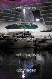 Boats in the harbour. 01.11.2013. Formula 1 World Championship, Rd 17, Abu Dhabi Grand Prix, Yas Marina Circuit, Abu Dhabi, Practice Day.