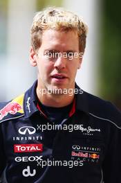 Sebastian Vettel (GER) Red Bull Racing. 01.11.2013. Formula 1 World Championship, Rd 17, Abu Dhabi Grand Prix, Yas Marina Circuit, Abu Dhabi, Practice Day.