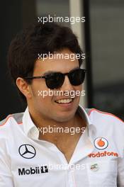 Sergio Perez (MEX) McLaren. 01.11.2013. Formula 1 World Championship, Rd 17, Abu Dhabi Grand Prix, Yas Marina Circuit, Abu Dhabi, Practice Day.