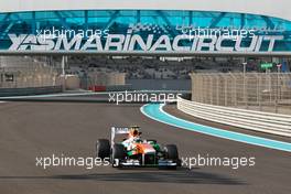 James Calado (GBR) Sahara Force India VJM06 Test Driver. 01.11.2013. Formula 1 World Championship, Rd 17, Abu Dhabi Grand Prix, Yas Marina Circuit, Abu Dhabi, Practice Day.