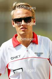 Max Chilton (GBR) Marussia F1 Team. 01.11.2013. Formula 1 World Championship, Rd 17, Abu Dhabi Grand Prix, Yas Marina Circuit, Abu Dhabi, Practice Day.
