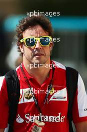 Fernando Alonso (ESP) Ferrari. 01.11.2013. Formula 1 World Championship, Rd 17, Abu Dhabi Grand Prix, Yas Marina Circuit, Abu Dhabi, Practice Day.