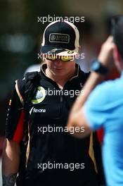 Kimi Raikkonen (FIN) Lotus F1 Team. 01.11.2013. Formula 1 World Championship, Rd 17, Abu Dhabi Grand Prix, Yas Marina Circuit, Abu Dhabi, Practice Day.