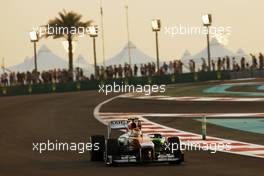 Adrian Sutil (GER) Sahara Force India VJM06. 01.11.2013. Formula 1 World Championship, Rd 17, Abu Dhabi Grand Prix, Yas Marina Circuit, Abu Dhabi, Practice Day.