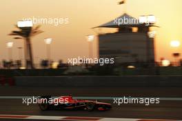 Jules Bianchi (FRA) Marussia F1 Team MR02. 01.11.2013. Formula 1 World Championship, Rd 17, Abu Dhabi Grand Prix, Yas Marina Circuit, Abu Dhabi, Practice Day.